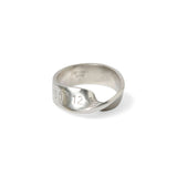 Number Twist Ring in Silver