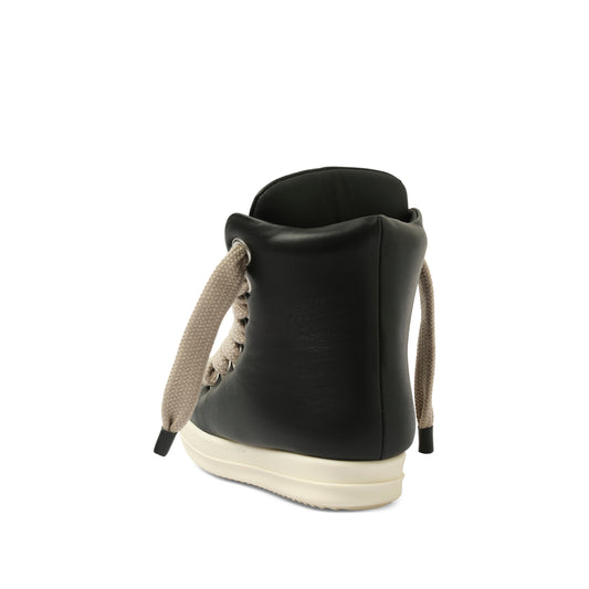 Jumbo Laced Padded High Sneaks in Black/Milk