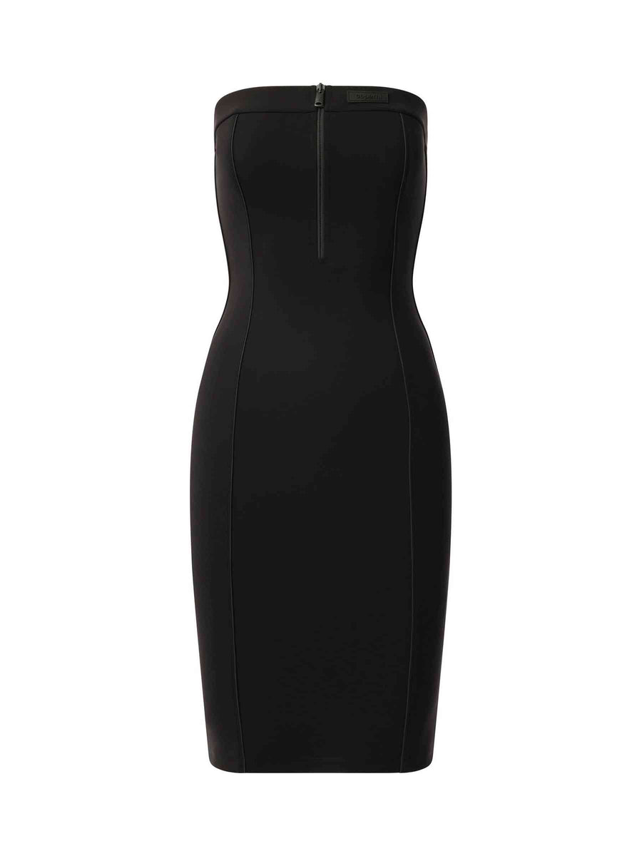 Bustier Openback Dress in Black
