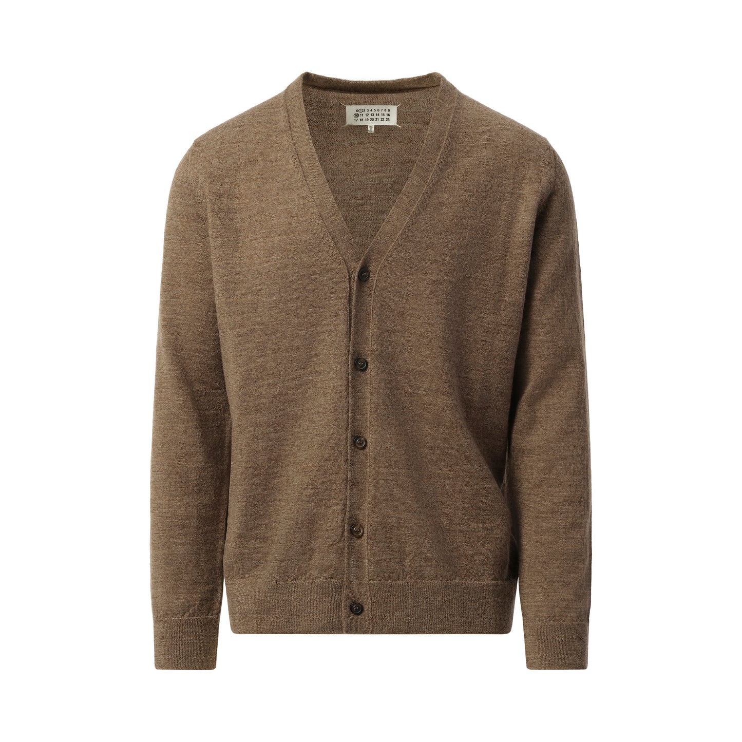 Elbow Patch Knit Cardigan in Walnut