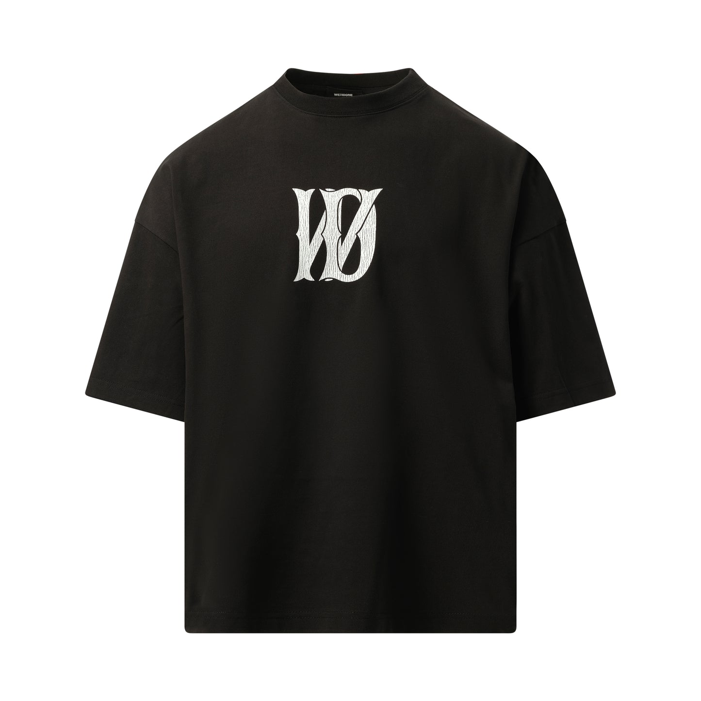 Letter Logo Print T-Shirt in Black