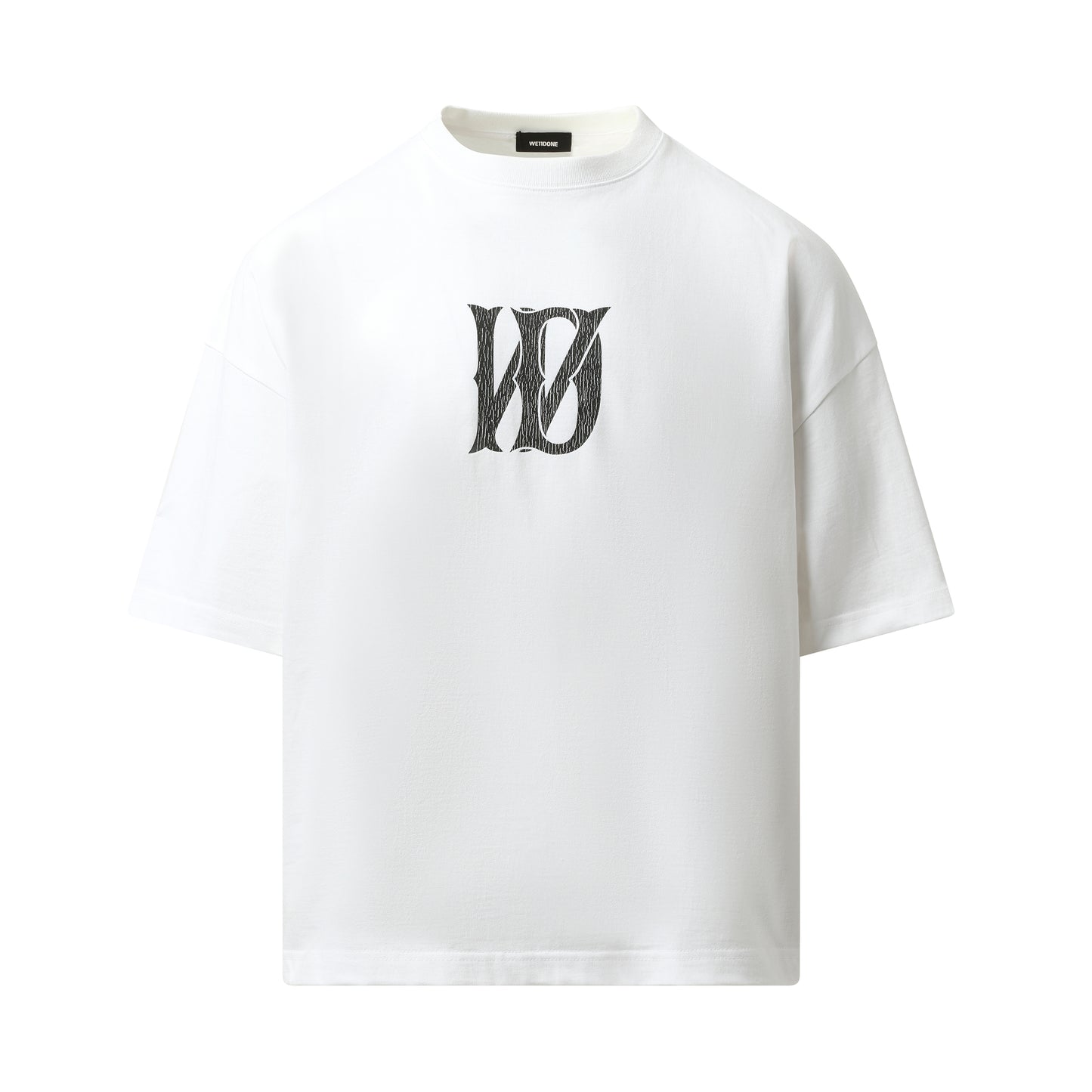 Letter Logo Print T-Shirt in White