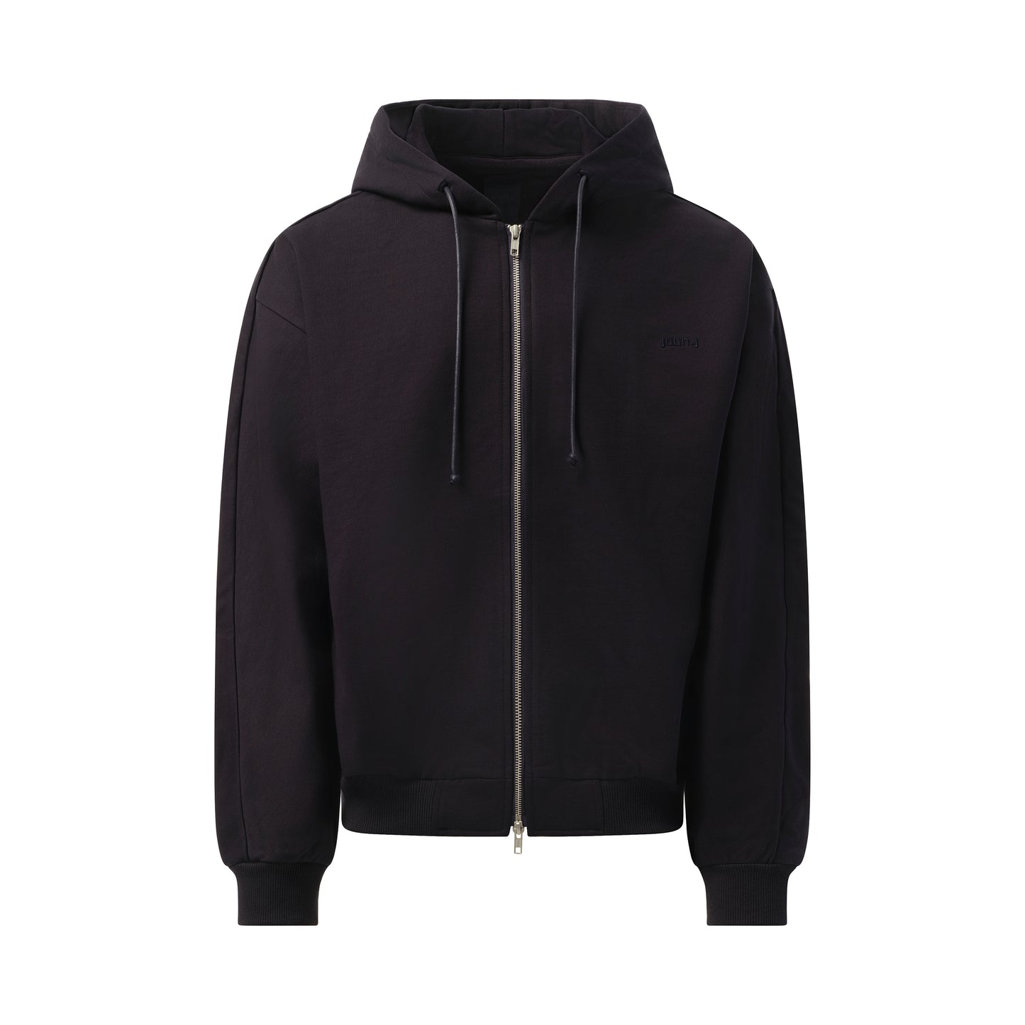 Essential Zip-Up Hoodie in Navy