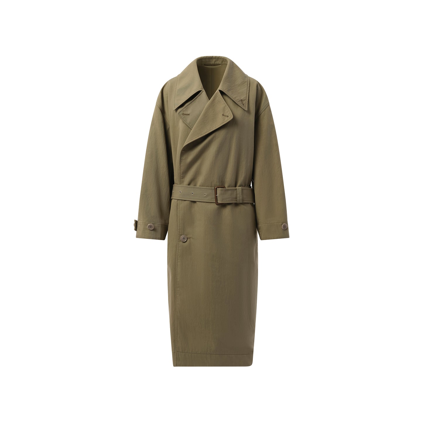 Tibetan Trench Coat in Light Olive