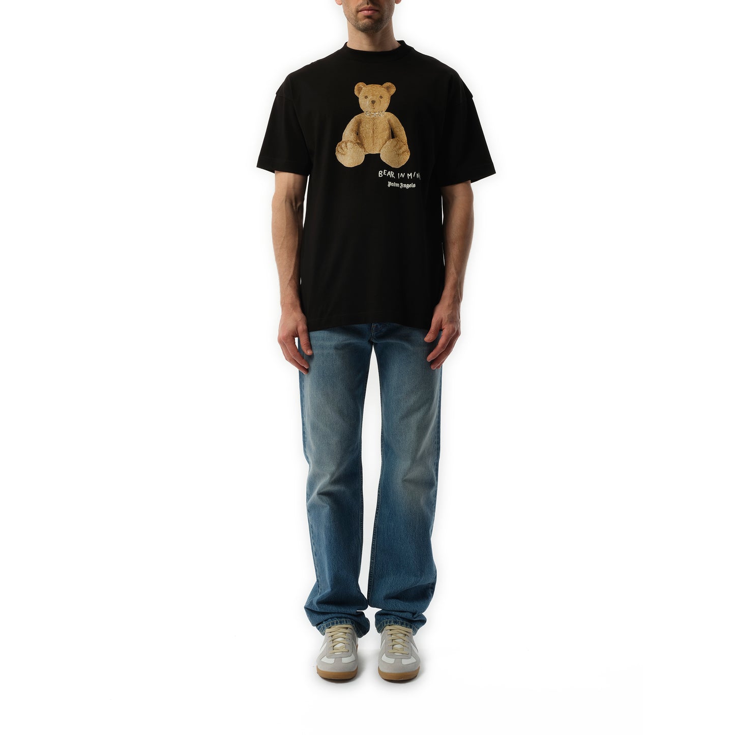 Bear in Mind Regular T-Shirt in Black/Brown