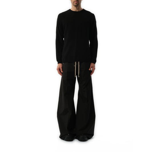 Rick Owens x Moncler Jumbo Round Neck Sweater in Black