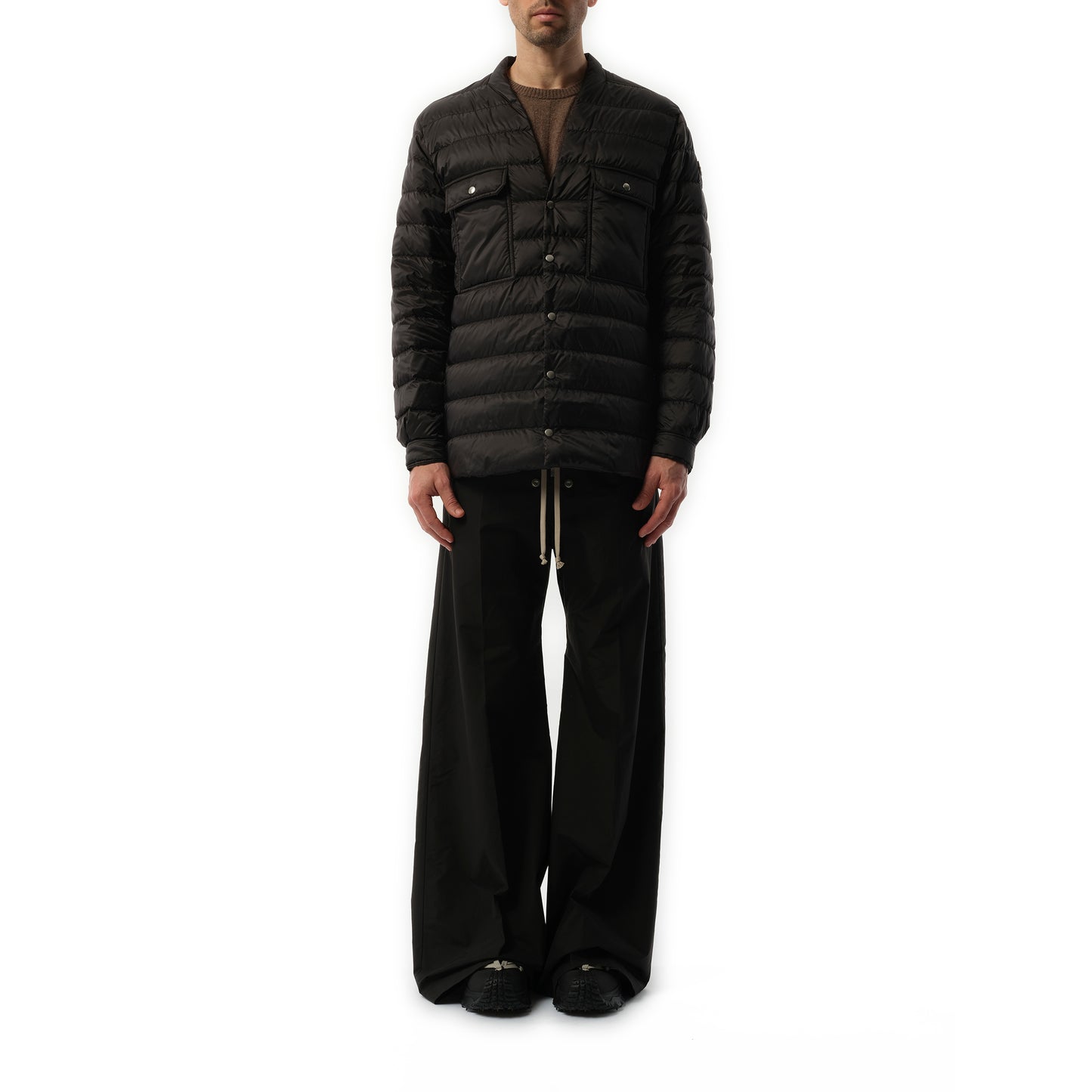 Rick Owens x Moncler Padded Outershirt in Black