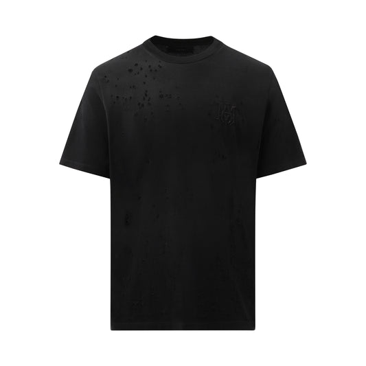 MA Shotgun Embroidered T-Shirt in Black