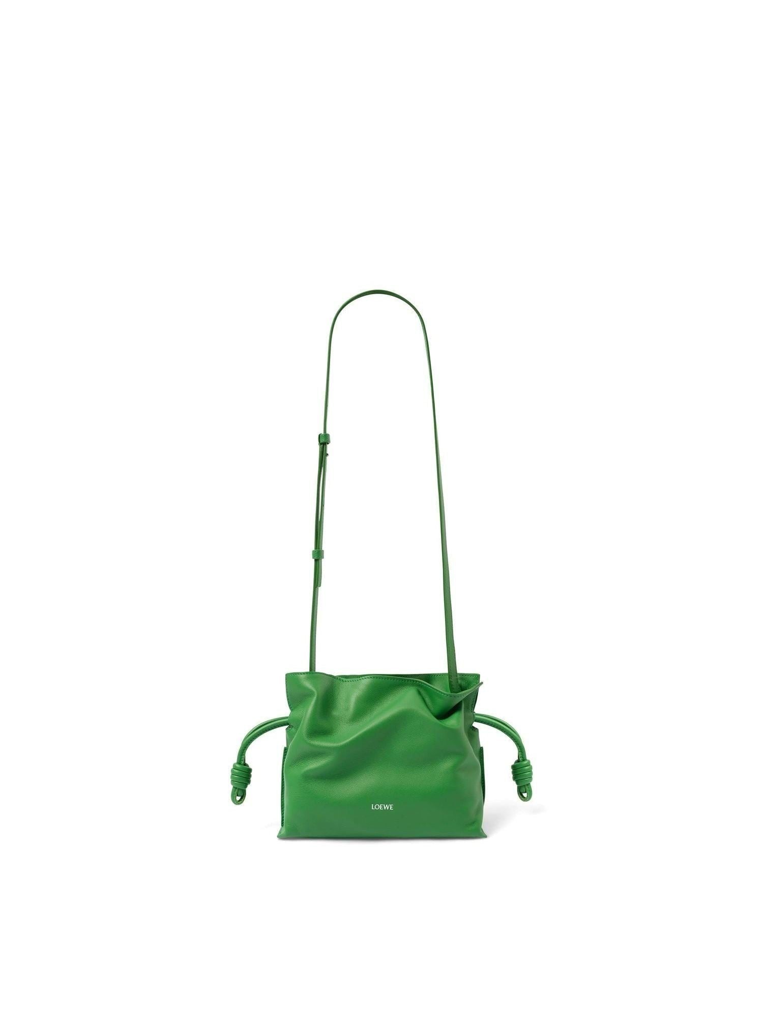 Loewe Flamenco Clutch Mini Bunnies in Tropical Green
