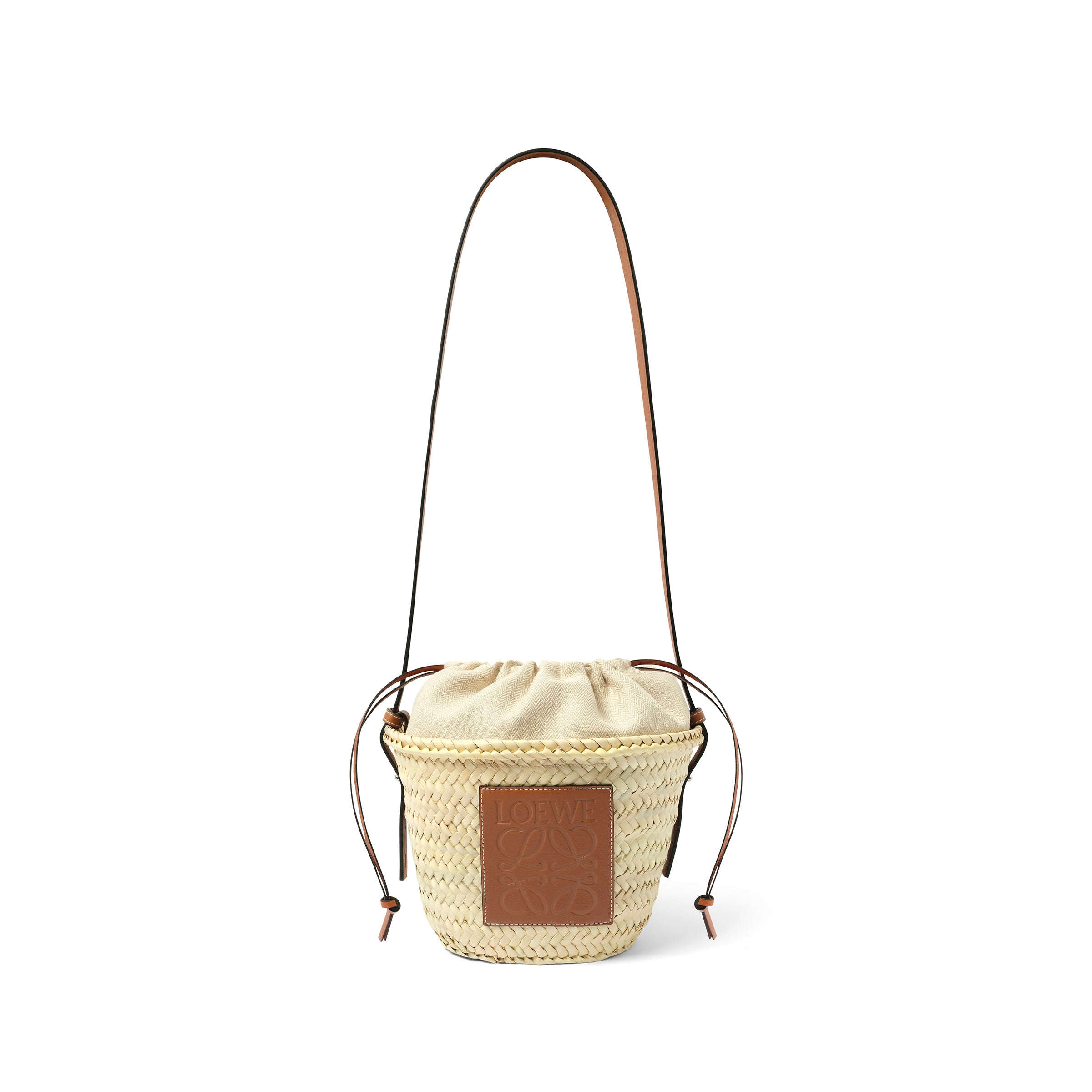 Classic Drawstring Bucket in Natural/Tan