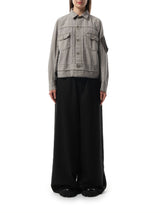 Sacai Denim x Nylon Twill Jacket in Gray