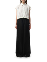 Sacai S Cotton Poplin Shirt in Off White