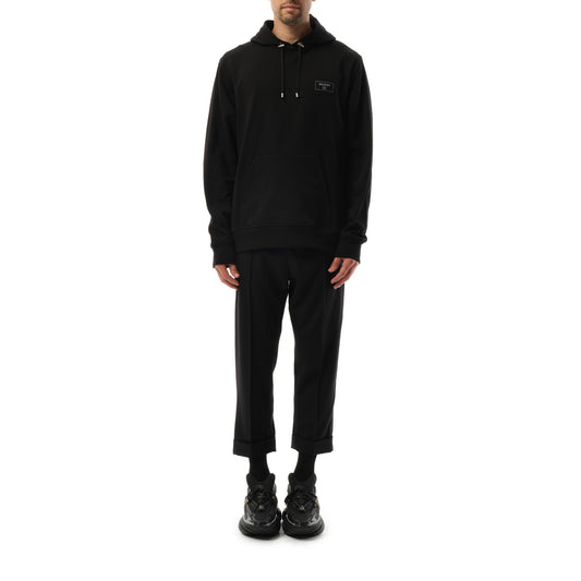 Couture Label Hoodie in Black