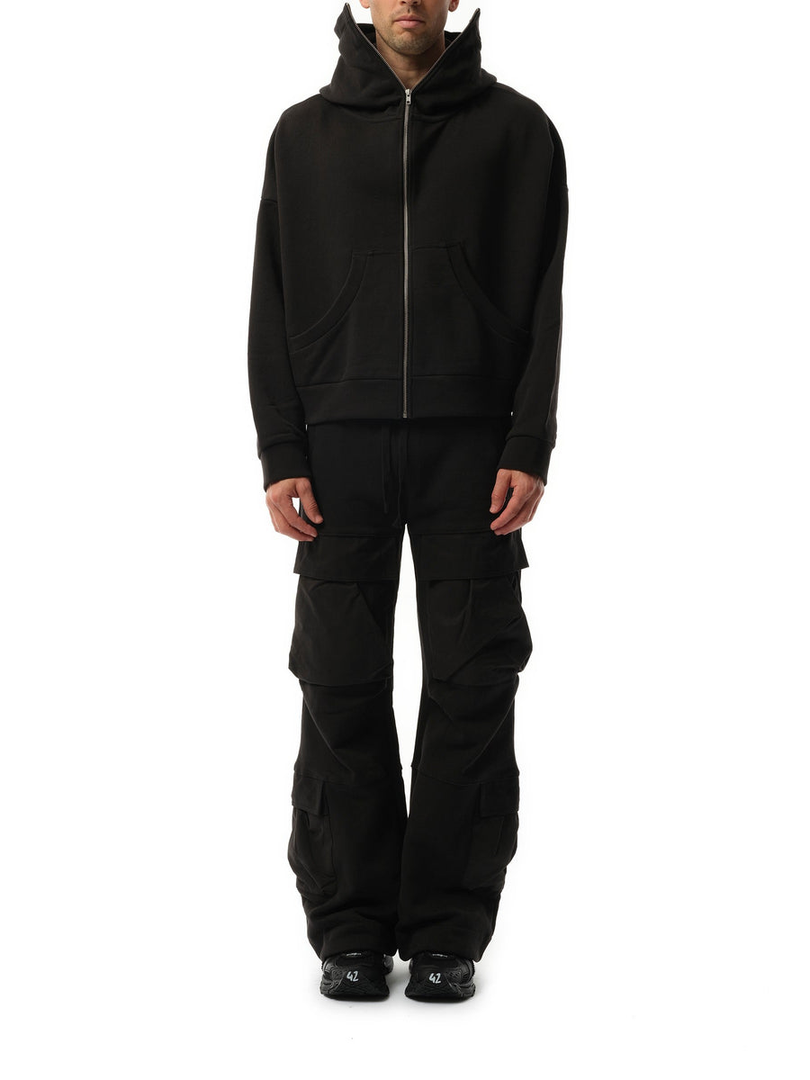 Entire Studios Full Zip Hoodie in Soot