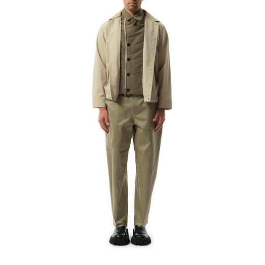 Cotton Twill Jacket in Beige