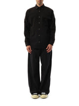 Palm Angels Classic Logo Overshirt in Black/Off White