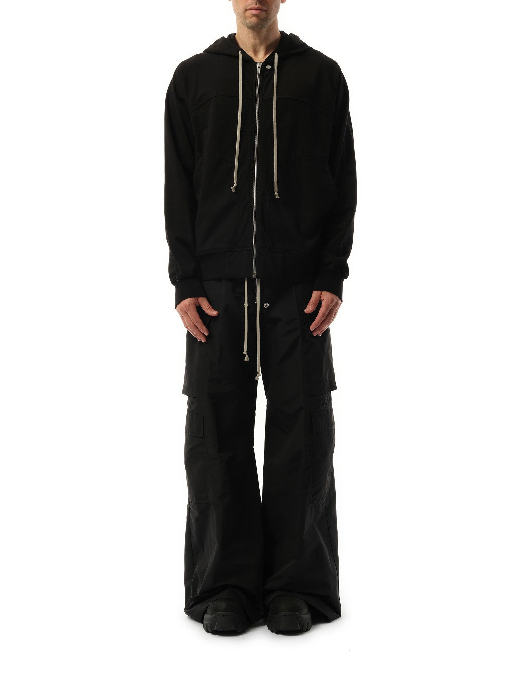 Rick Owens Windbreaker Hoodie in Black