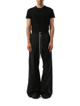 Rick Owens Heavy Cotton Wide Bela Pants in Black