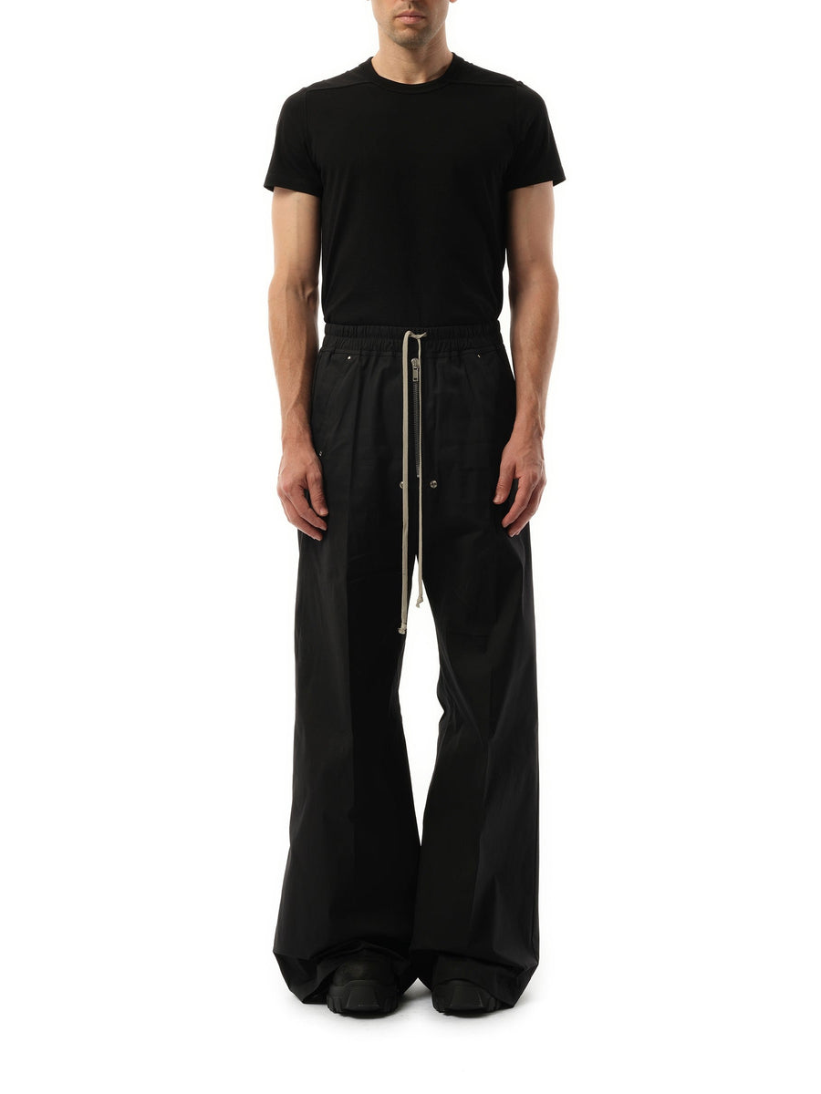 Rick Owens Heavy Cotton Wide Bela Pants in Black