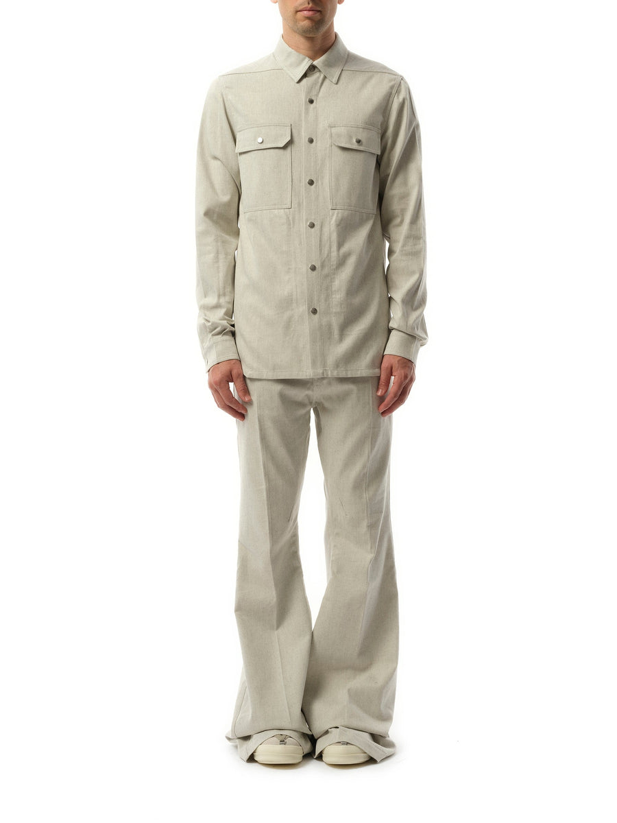 Rick Owens Denim Outershirt in Dinge