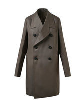 Rick Owens Officer Coat in Dust