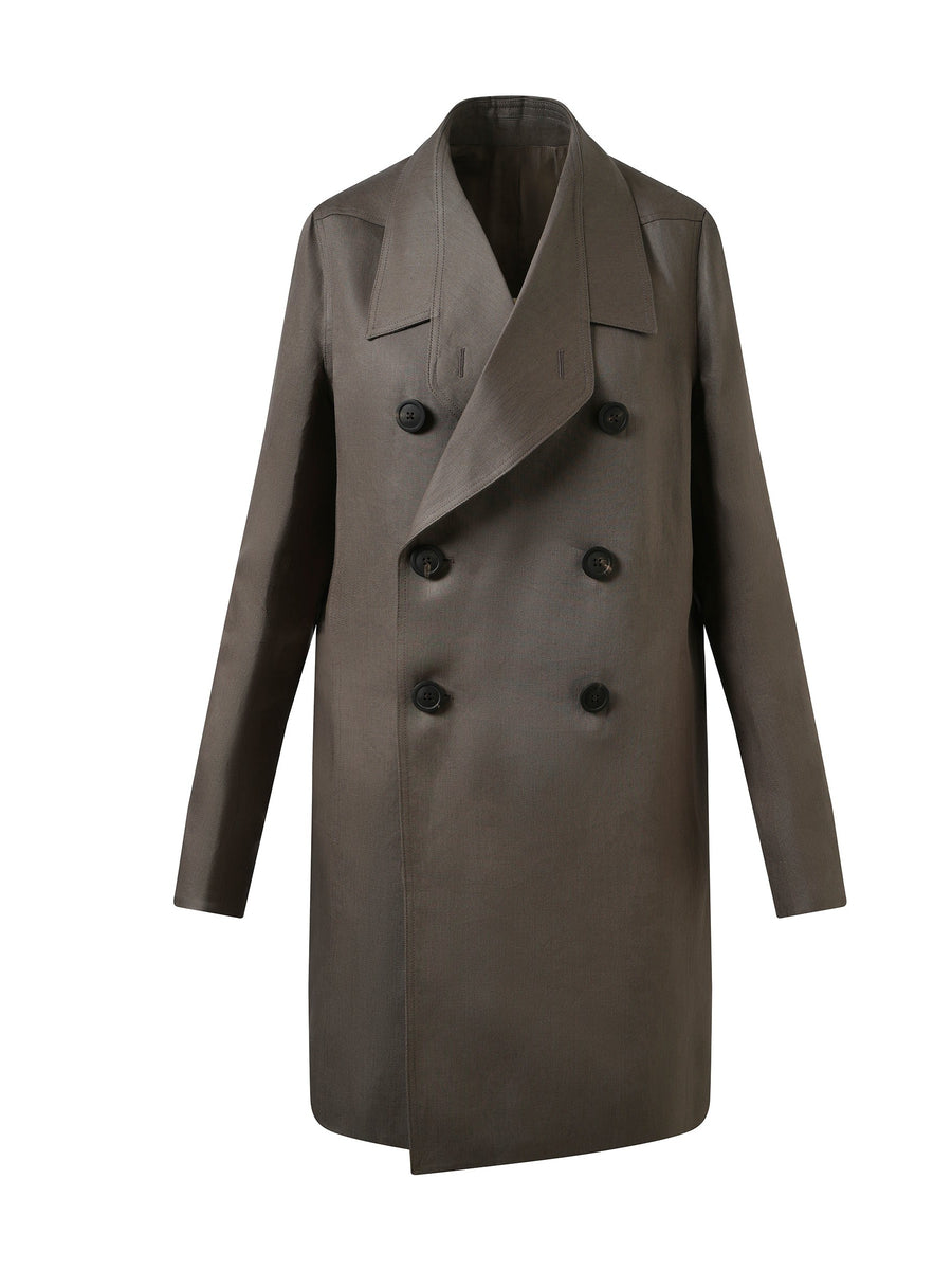 Rick Owens Officer Coat in Dust
