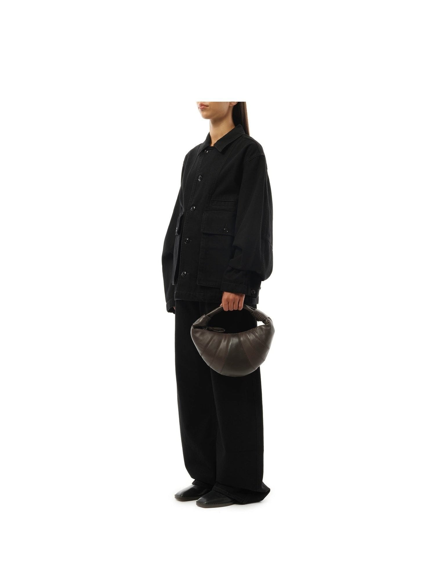 Lemaire Mini Fortune Croissant Bag in Mink