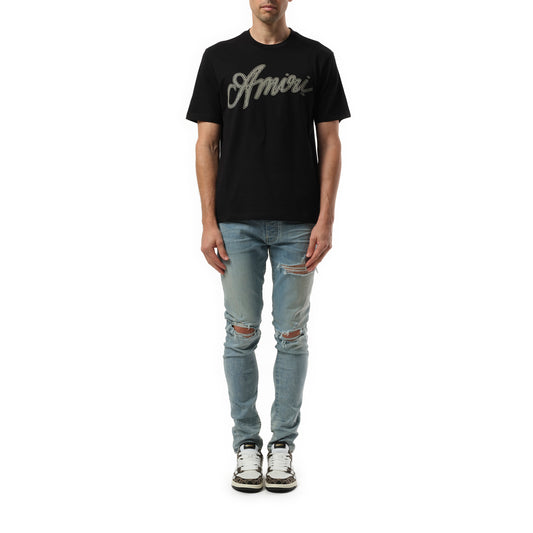 Amiri Script T-Shirt in Black