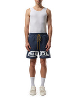 Rhude Rhude Champions Shorts in Navy/Vintage White
