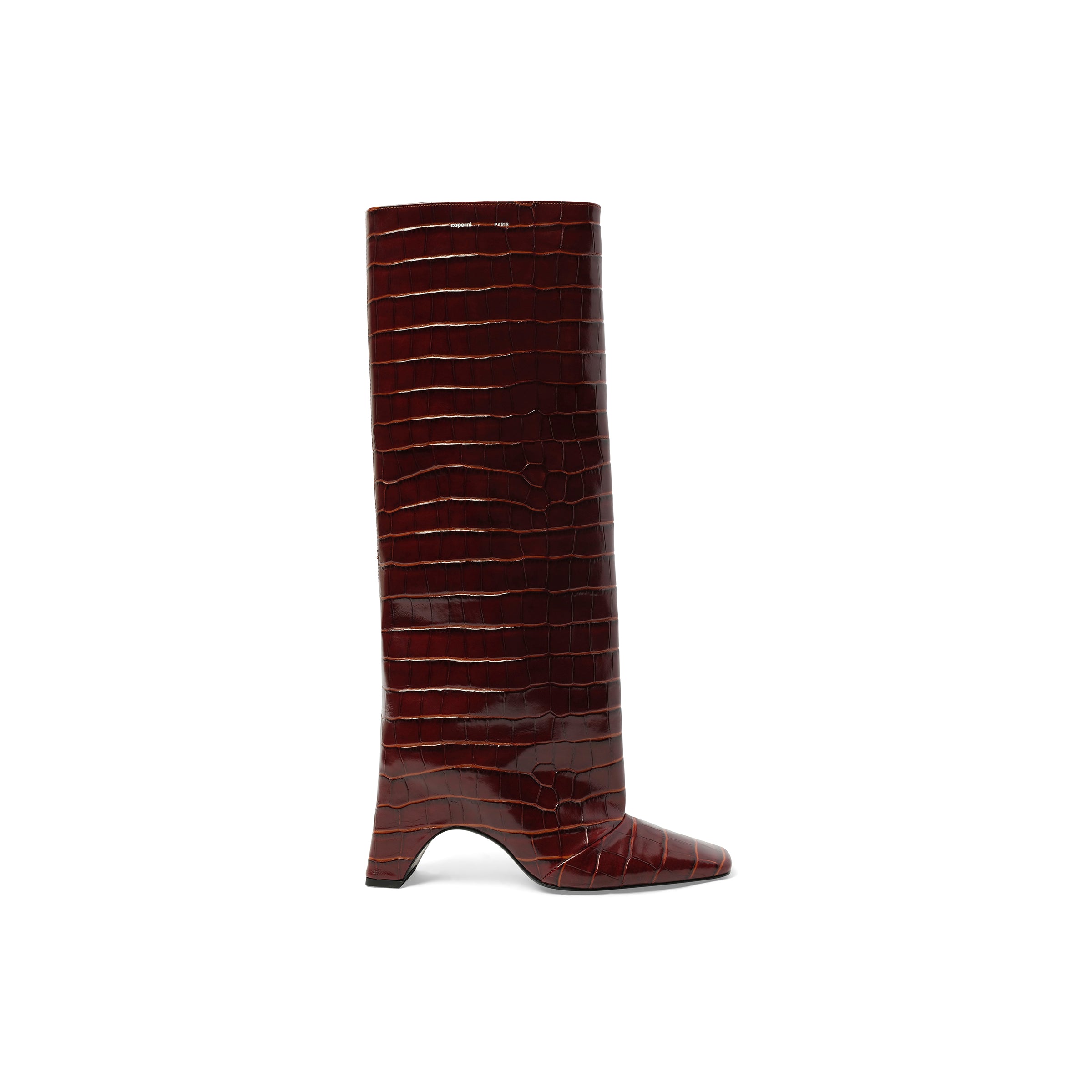 Croco Bridge Boot in Brown