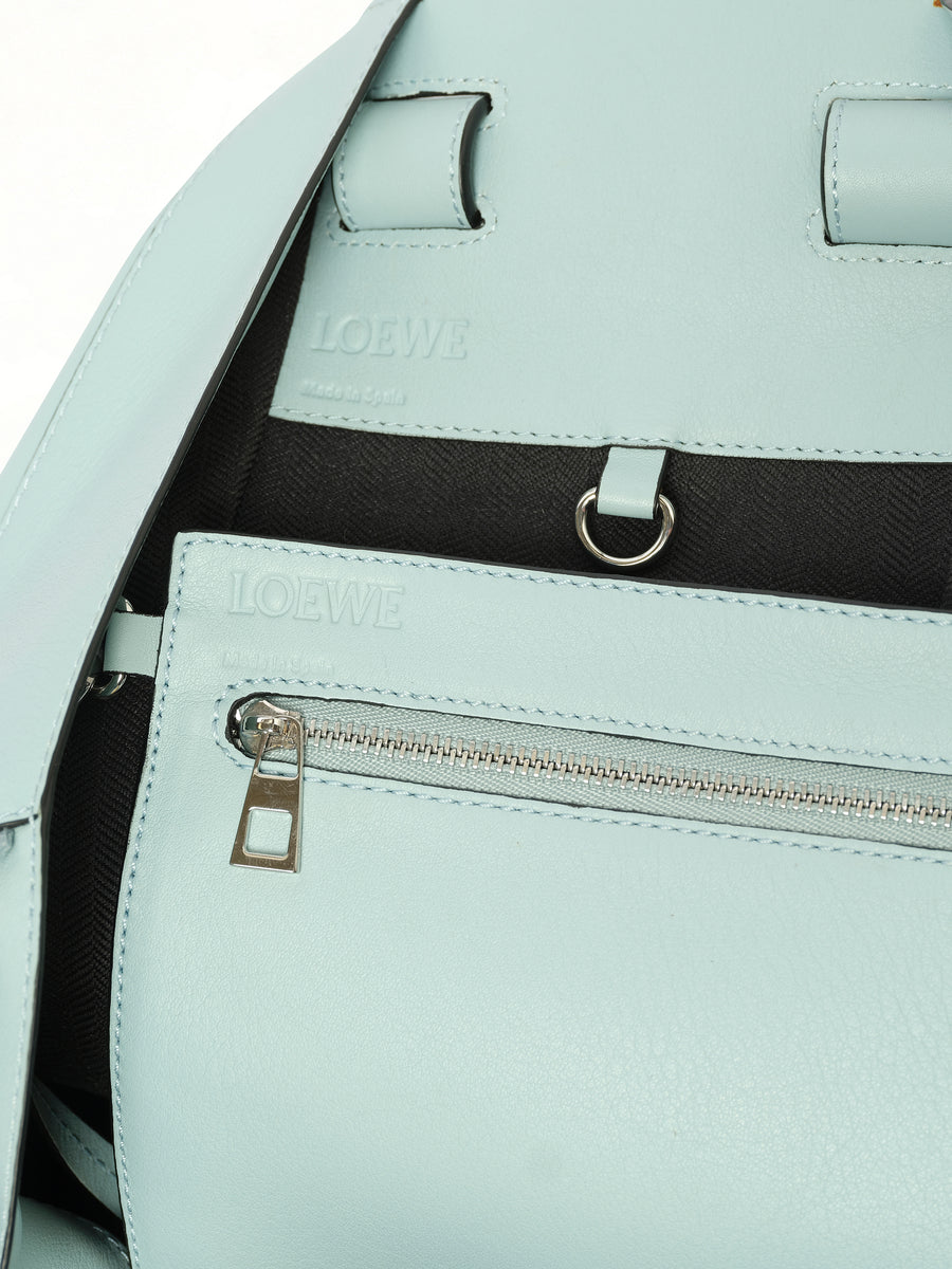 Medium Hammock Bag in Classic Calfskin in Aqua