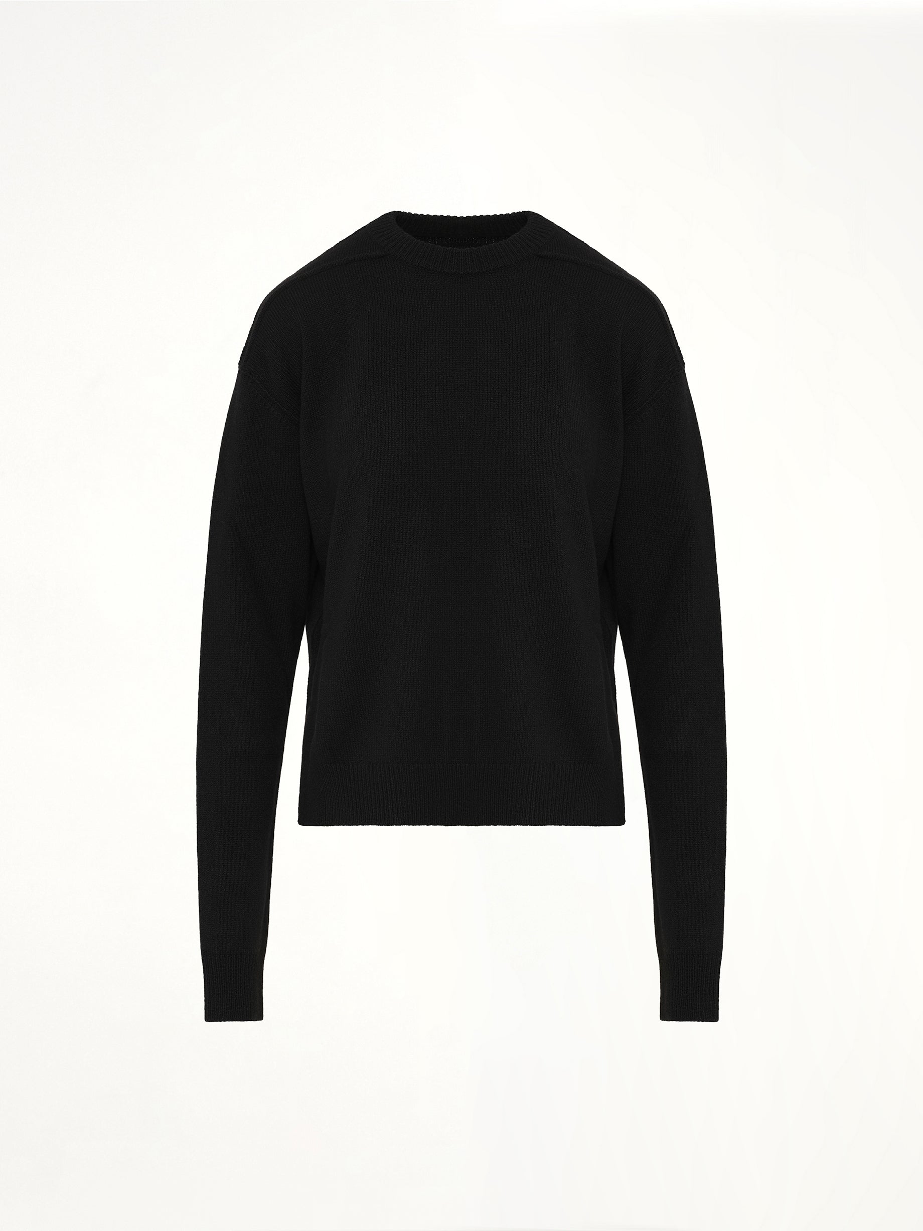 Round Neck Sweater in Black