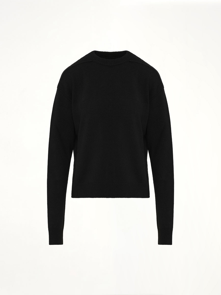Round Neck Sweater in Black