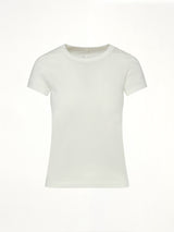 Cropped Level T-Shirt in Milk