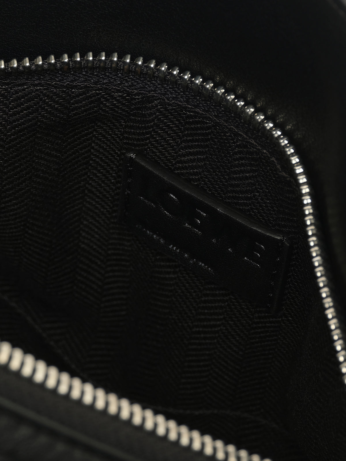 Puzzle Edge Small Bumbag in Black