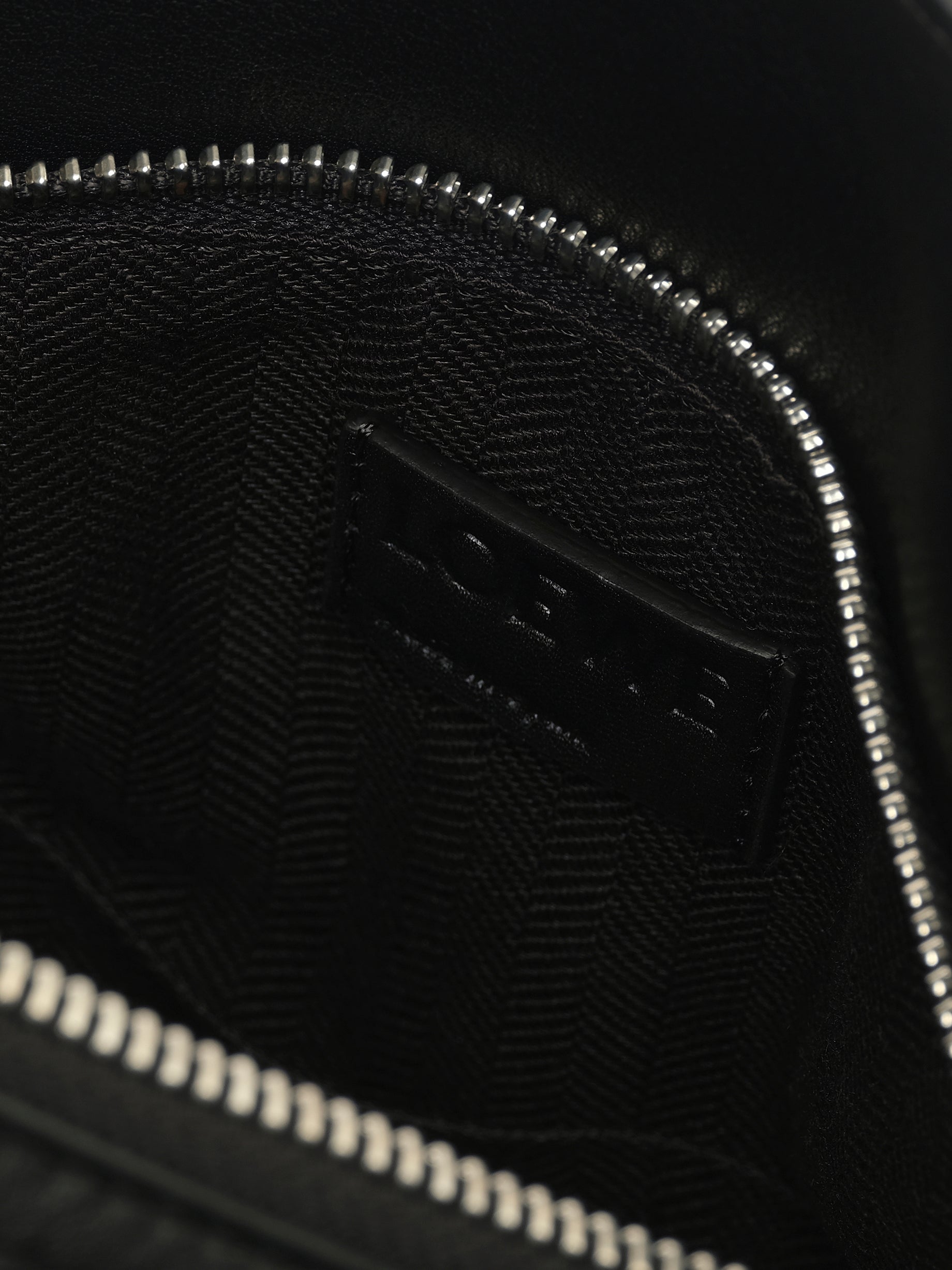 Puzzle Edge Small Bumbag in Black