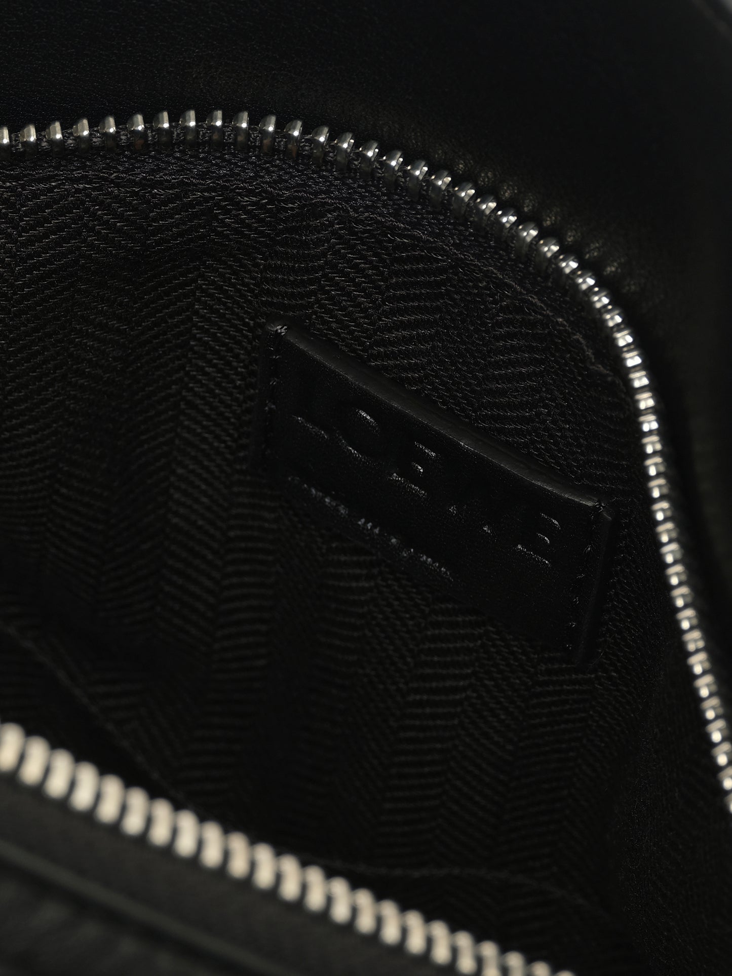 Puzzle Edge Small Bumbag in Black