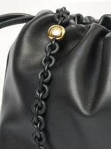 Flamenco Purse Medium Tonal Chain in Black