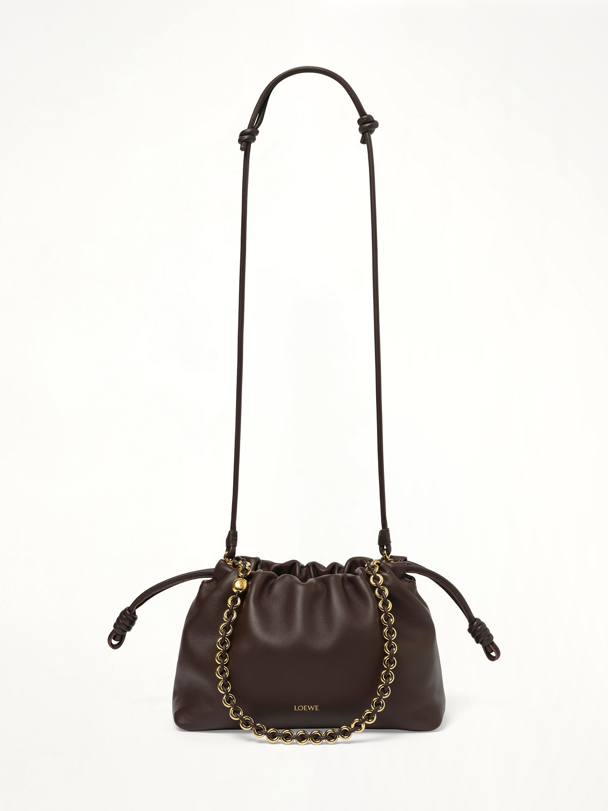 Flamenco Purse Medium in Dark Brownie