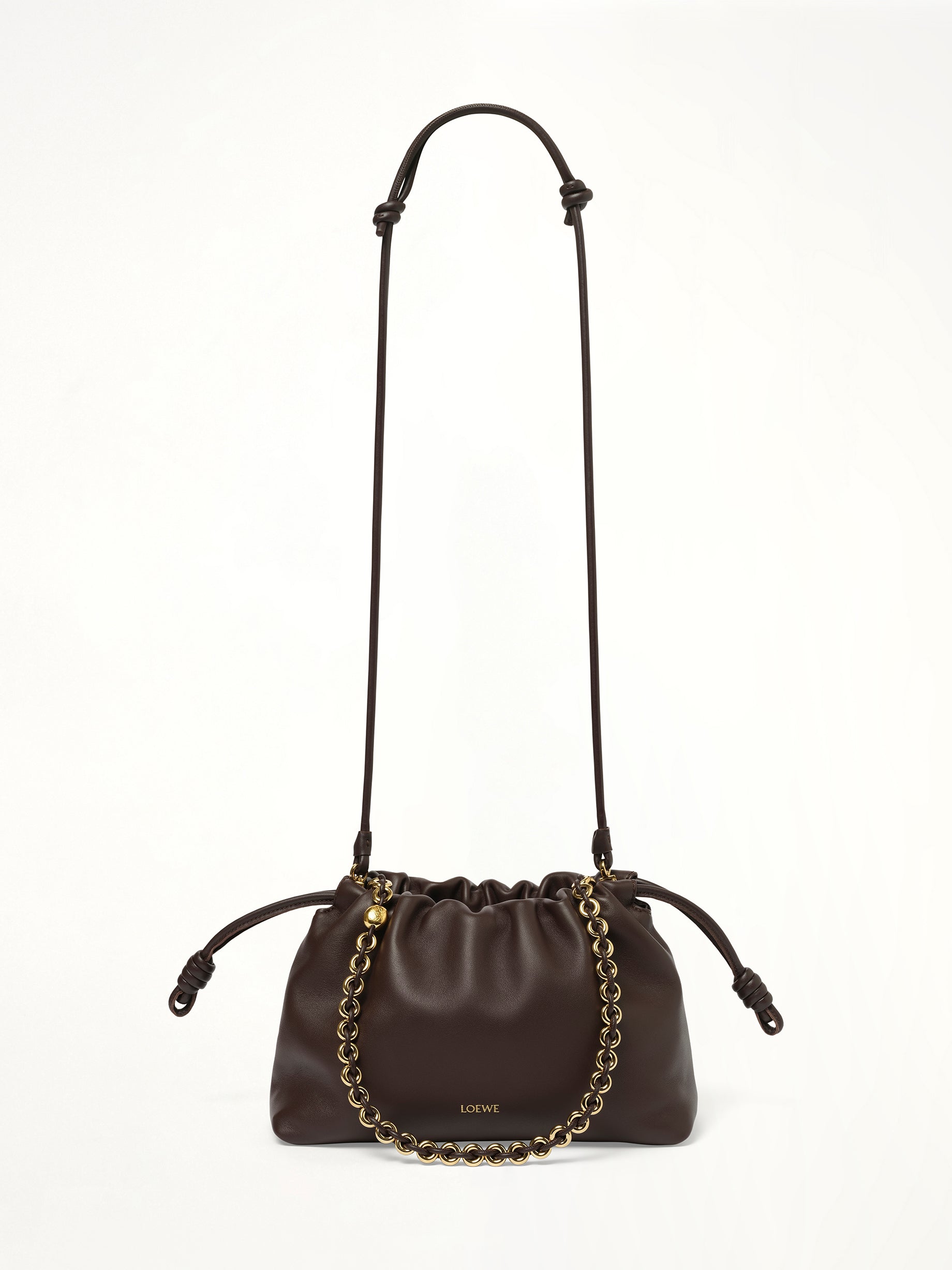 Flamenco Purse Medium in Dark Brownie