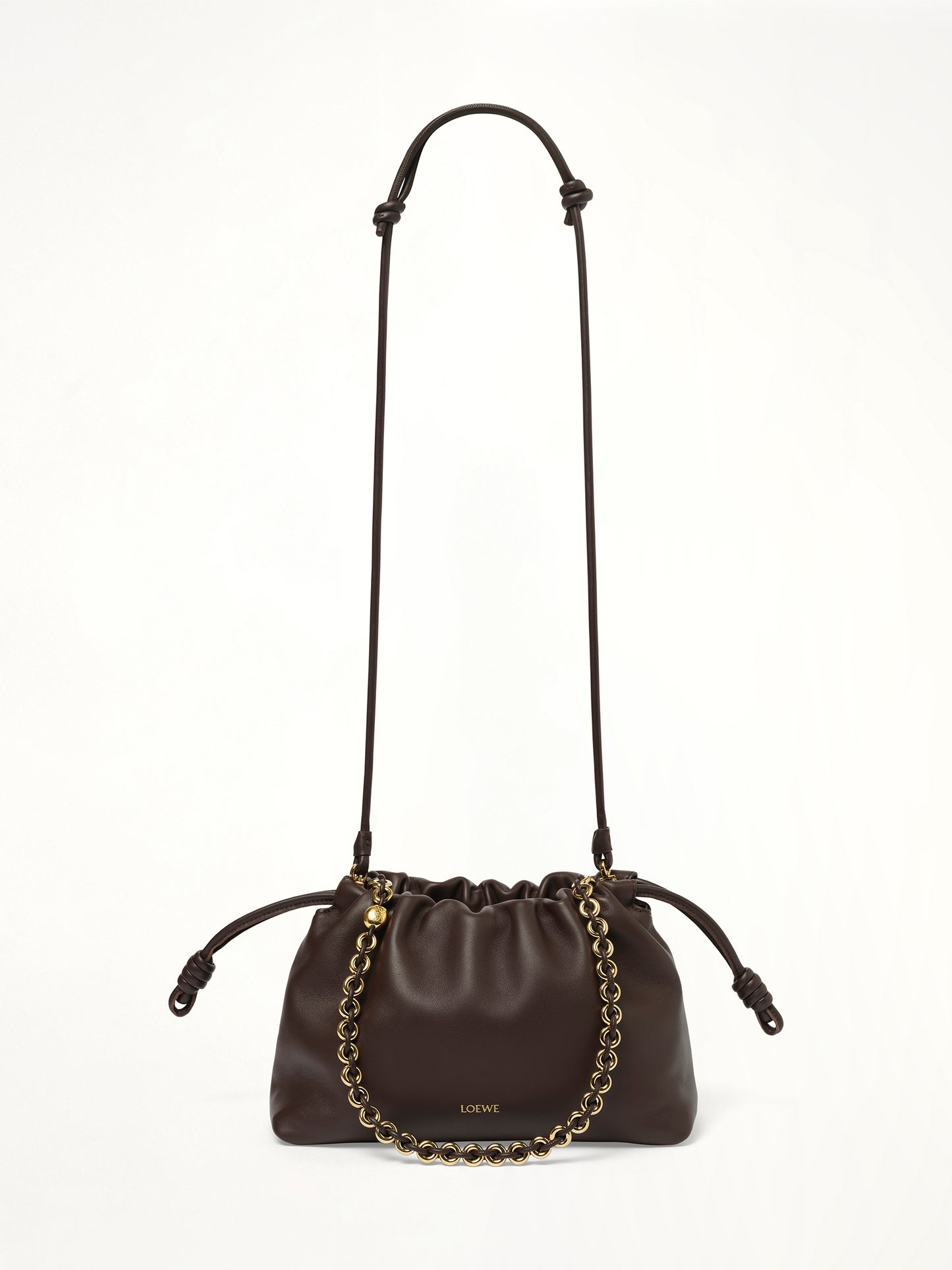 Flamenco Purse Medium in Dark Brownie