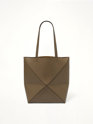 Puzzle Fold Tote Medium in Taupe
