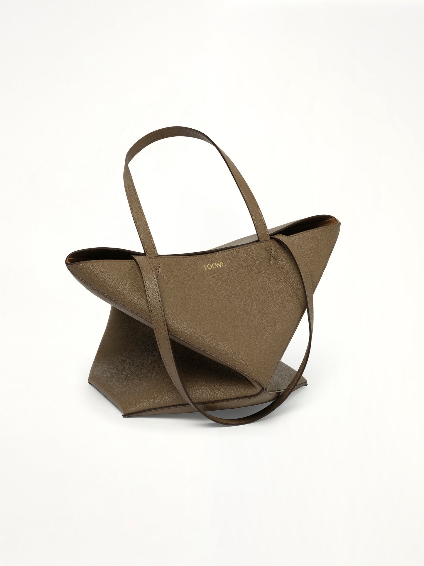 Puzzle Fold Tote Medium in Taupe