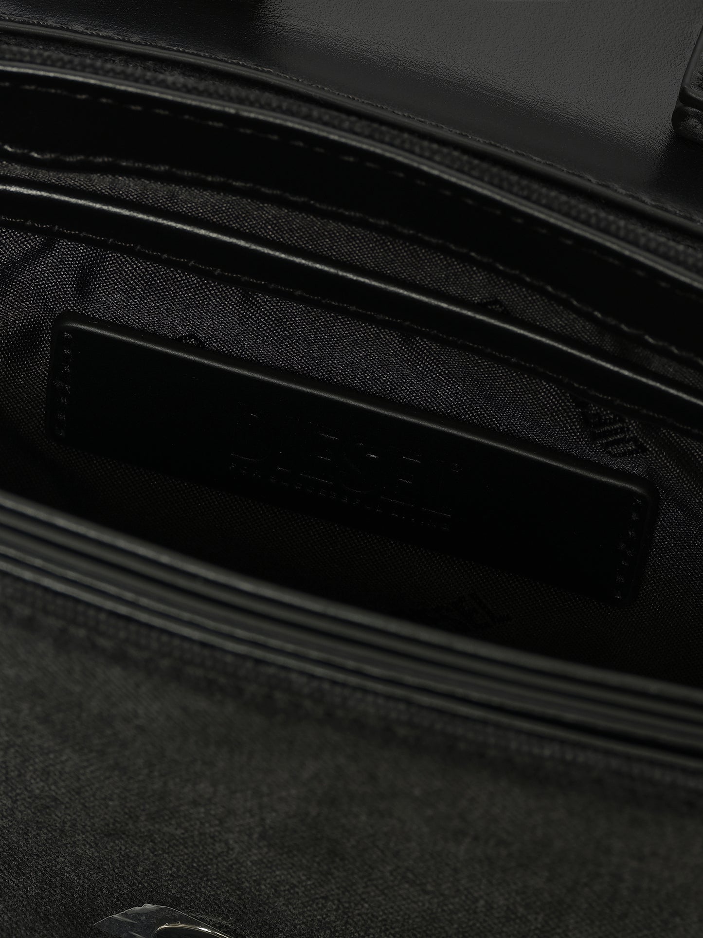 1DR Denim Shoulder Bag in Black