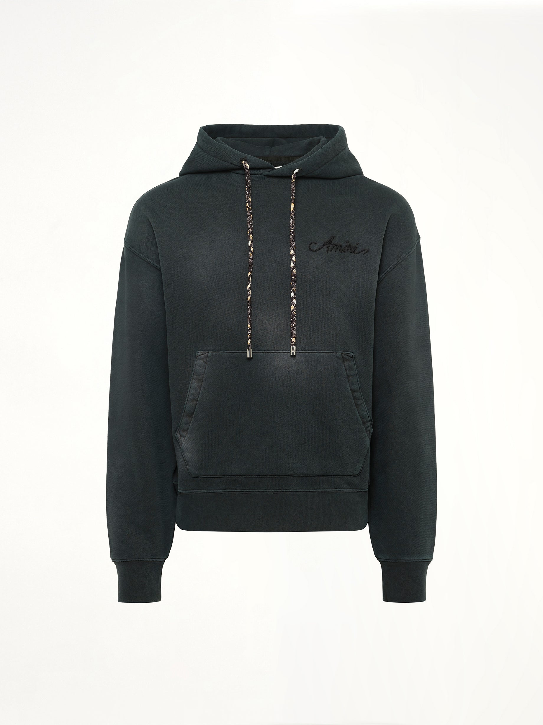 Bleach Bandana Hoodie in Black