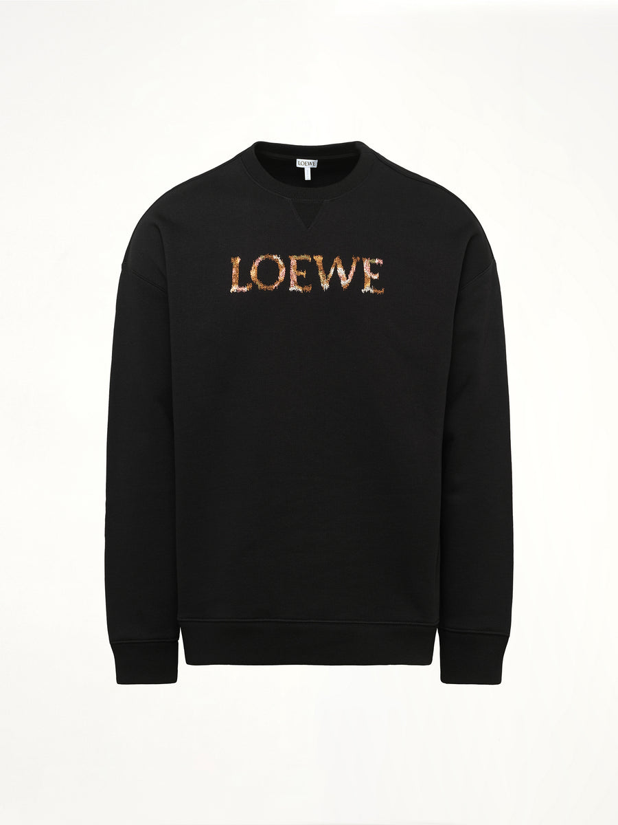 Regular Fit Sweatshirt in Black