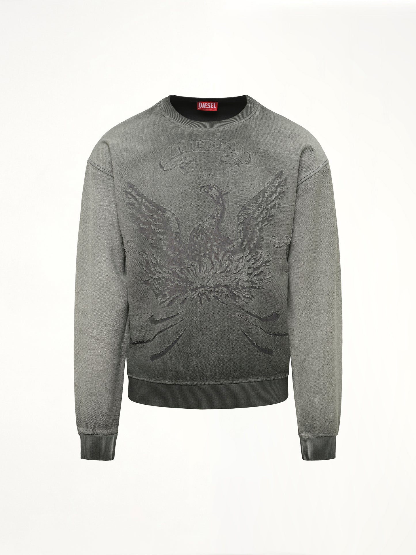 S-ARON Sweatshirt in Washed Grey