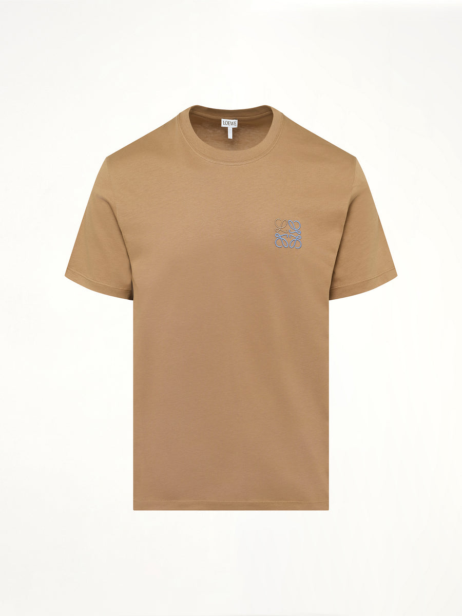 Anagram Logo T-Shirt in Camel