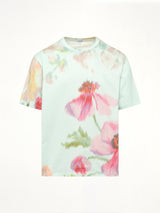Loose Fit T-Shirt in Light Blue/Multicolour