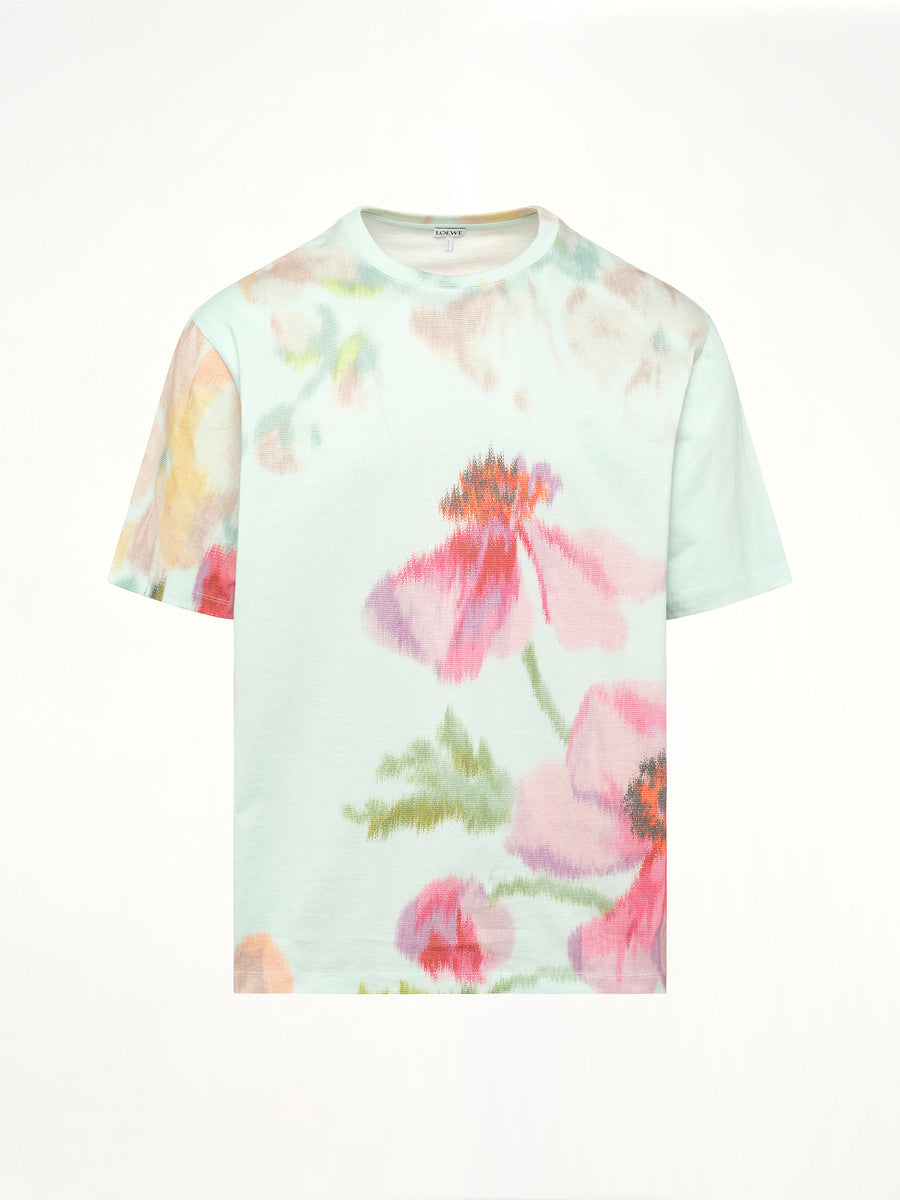 Loose Fit T-Shirt in Light Blue/Multicolour
